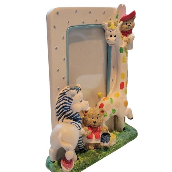 3D Zoo Animals Frame Burnes of Boston Nursery Decor Colorful Whimiscal - Picture 3 of 10